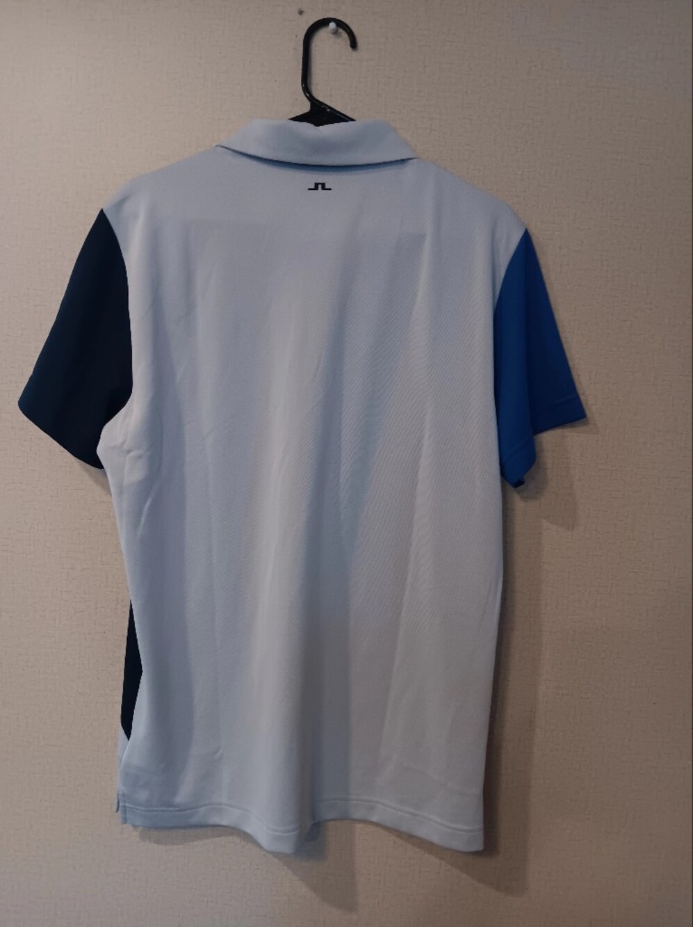 J.Lindeberg Men’s Colorblock Polo - Blue/Light Gray/Black Sz L New - Picture 3 of 4